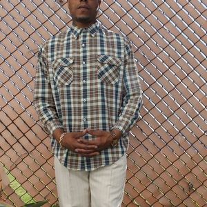 VTG Men's Big Mac Plaid Button Up Shirt